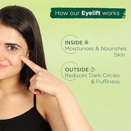 Bella Vita Organic Eyelift Hydrating Natural Under Eye Cream Gel, Pack of 2