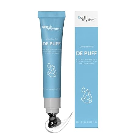 Earth Rhythm Under Eye Gel With Cooling Massage Roller For Dark Circles