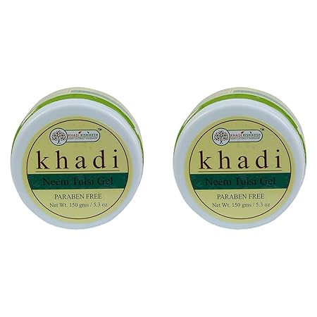 Khadi Rishikesh Herbal Neem Tulsi Gel, Pack of 2