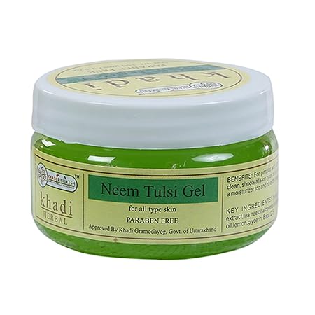 Khadi Rishikesh Herbal Neem Tulsi Gel, Pack of 2