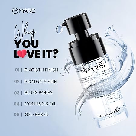 Mars Primer For Face Makeup For All Skin Types Perfectly Blurs Pores | Wrinkles And Fine Lines