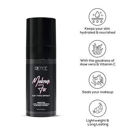 Renee Makeup Fixer Setting Spray Infused With Aloe Vera & Niacinamide