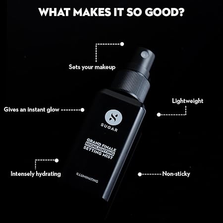 Sugar Cosmetics Grand Finale Highlighting Setting Mist 2-In-1 Setting Mist