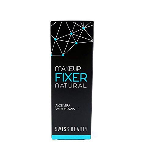 Swiss Beauty Long Lasting Makeup Fixer Natural Spray With Aloe Vera Vitamin-E | Fixing Glue | Propylene | Aloe | Fragrance And Purified Water Fixer