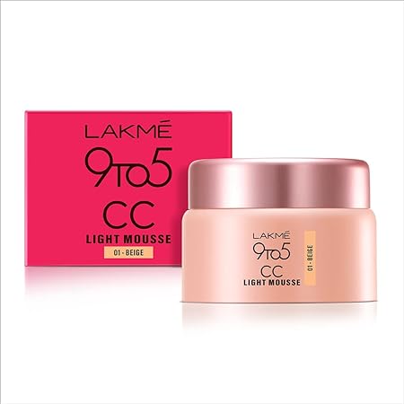 Lakme 9To5 Cc Light Mousse With Vitamin E & A Hint Of Foundation | Beige