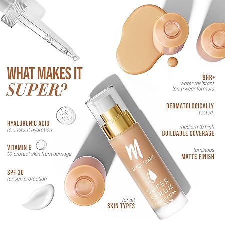 Myglamm Super Serum Foundation - 102N Lightful
