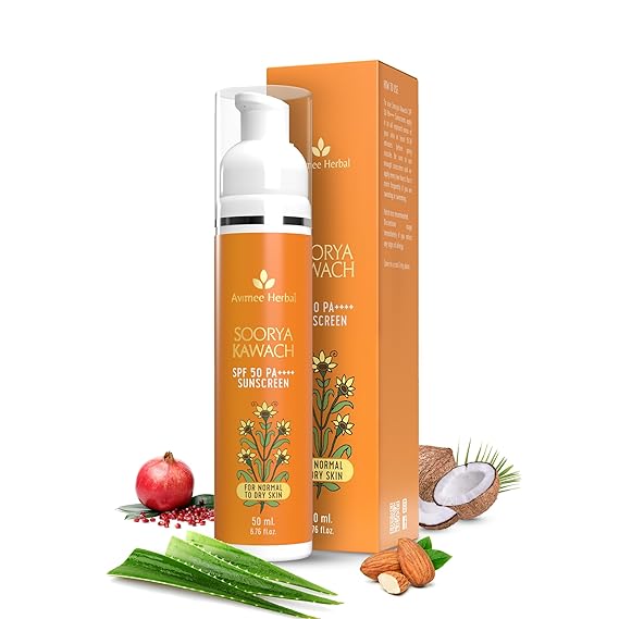 Avimee Herbal | Cream Sunscreen | SPF 50 | PA++++