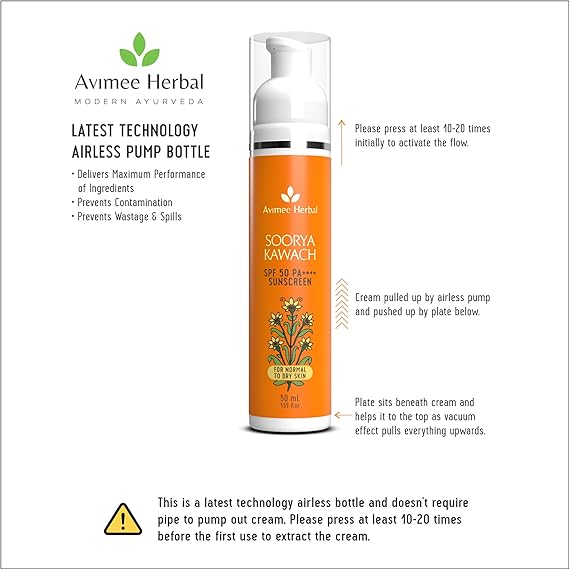 Avimee Herbal | Cream Sunscreen | SPF 50 | PA++++