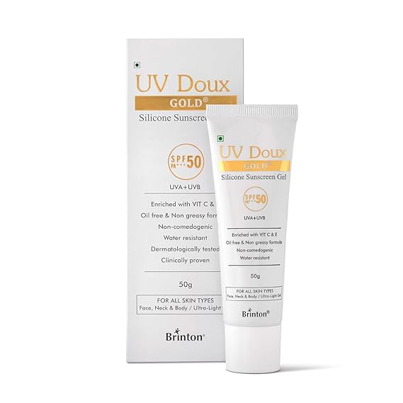 Brinton UV Doux Gold Silicone Sunscreen Gel with SPF 50 PA+++