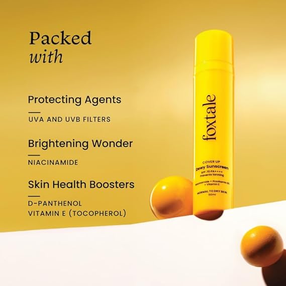 Foxtale Niacinamide Dewy Sunscreen SPF 70 PA++++