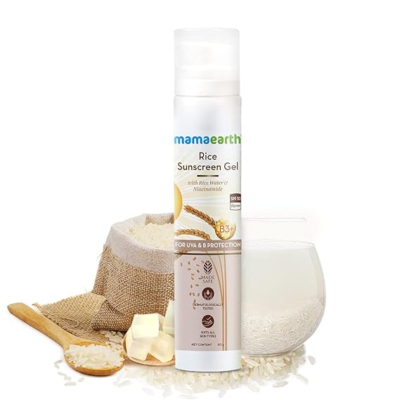 Mamaearth Rice Sunscreen Gel With SPF 50 PA +++