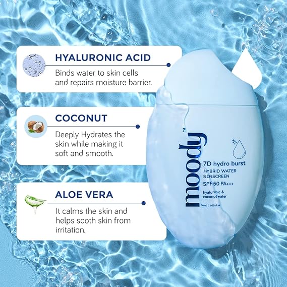 Moody | Cream Sunscreen | SPF 50 | PA+++
