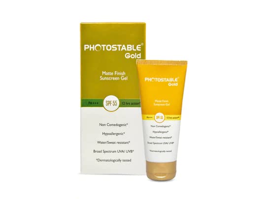 PHOTOSTABLE Gold Matte Finish Sunscreen Gel SPF 55 PA+++