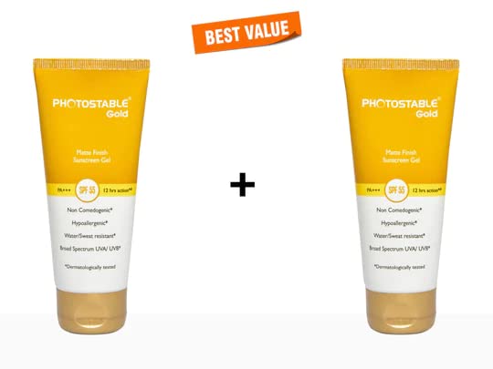 PHOTOSTABLE Gold Matte Finish Sunscreen Gel SPF 55 PA+++