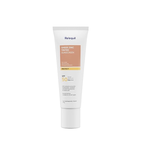 REEQUIL | Tinted Cream Sunscreen | SPF 50 | PA+++