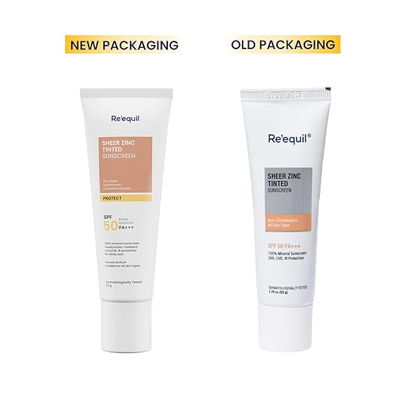 REEQUIL | Tinted Cream Sunscreen | SPF 50 | PA+++
