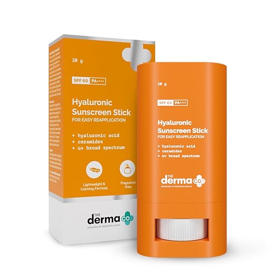 The Derma Co Hyaluronic Sunscreen Stick with SPF 60 & PA++++