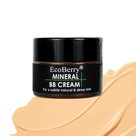 EcoBerry Mineral BB Cream for All Skin Tones | Organic Alcohol Free BB Cream for Subtle Natural Look