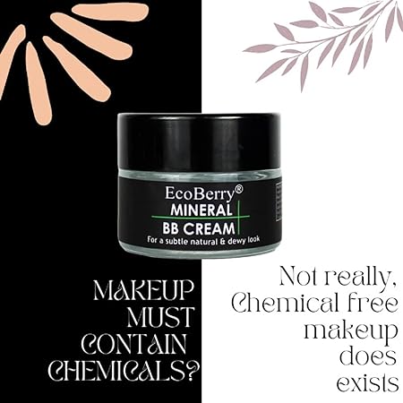 EcoBerry Mineral BB Cream for All Skin Tones | Organic Alcohol Free BB Cream for Subtle Natural Look