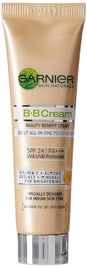 Garnier BB Glossy Light Coverage Cream for Sensitive Skin | Daily Hydrating BB Cream