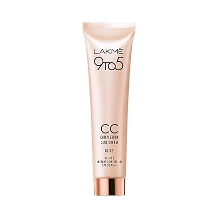 Lakme 9 To 5 Cc Full Coverage Natural Cream For All Skin Types Beige