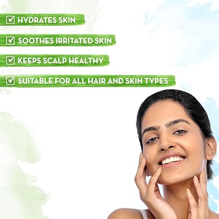 Mamaearth Aloe Vera Gel For Face, with Pure Aloe Vera & Vitamin E for Skin and Hair