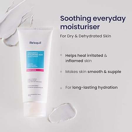 RE' EQUIL Ceramide &Hyaluronic Acid Moisturiser Moisturizer For Face
