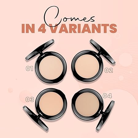 MARS Wonder 2 In 1 Natural Compact With Mirror And Powder Puff, Shade-04