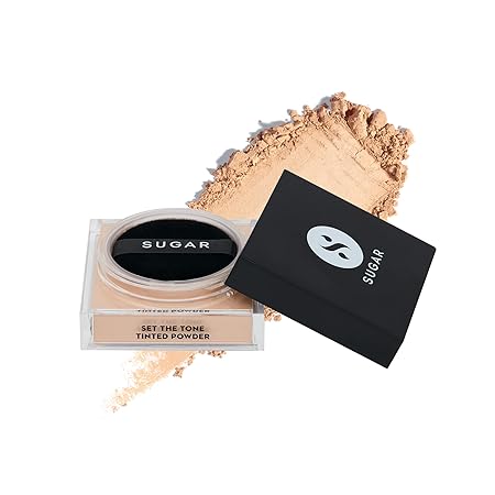 SUGAR Cosmetics, Set The Tone, Tinted Powder, 15 Cappuccino