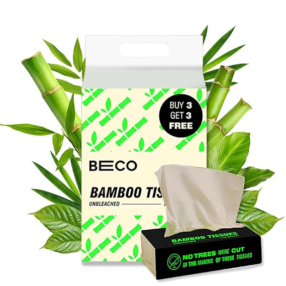Beco Bamboo Super Soft Facial Tissue 2 ply (Pack of 6)