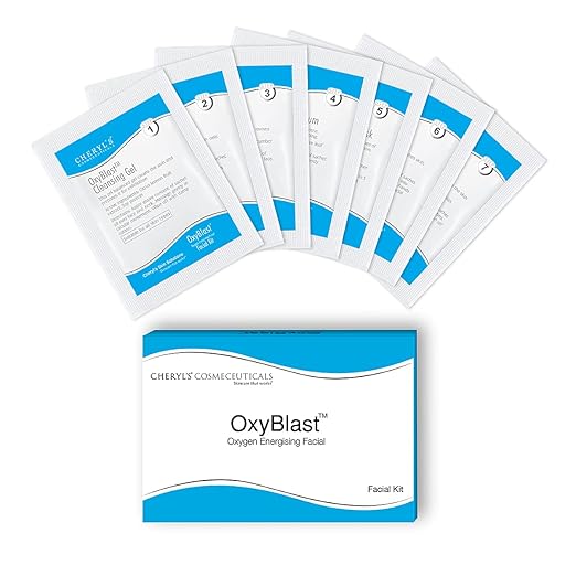 Cheryl'S Cosmeceuticals Oxyblast: 1 Pack Facial Kit With 7 Step Sachets | For All Skin Types
