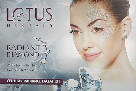 Lotus Herbals Radiant Diamond Cellular Radiance 4 In 1 Facial Kit