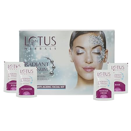 Lotus Herbals Radiant Platinum Cellular Anti-Ageing 1 Facial Kit