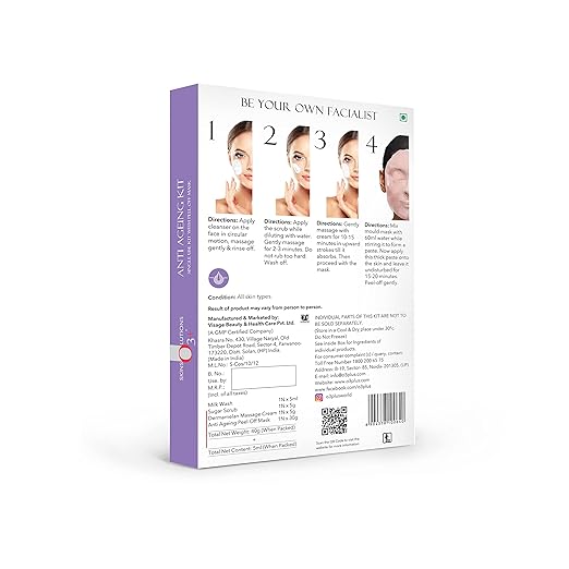 O3+ Anti Ageing Facial kit Brightening & Finelines Reducer With Peel off Mask | Peel-Off Mask | For All Skin