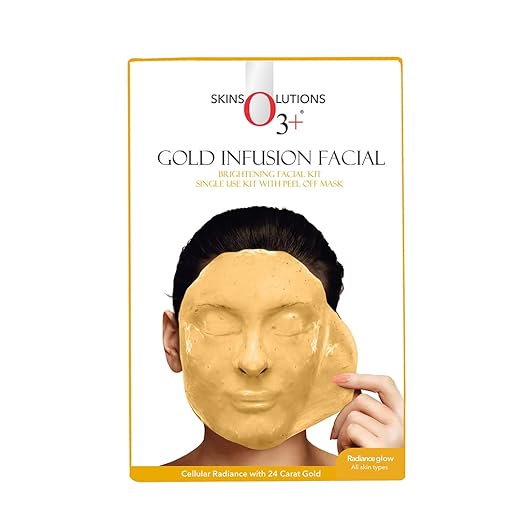 O3+ Gold Infusion Facial Brightening Facial Kit with Peel off Mask