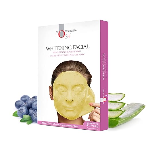 O3+ Whitening Facial Kit With Brightening & Whitening Peel Off Power Mask | For All Skin Types
