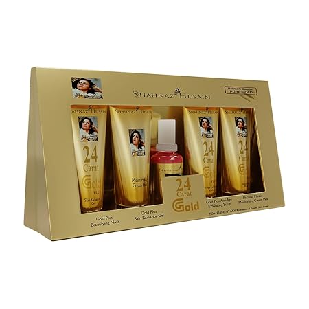 Shahnaz Husain Gold Facial Kit,  24 Carat Gold, Skin Radiance Timeless Youth