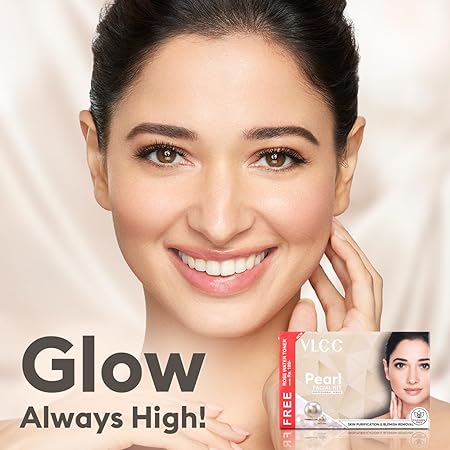 VLCC Pearl Facial Kit with FREE Rose Water Toner | For All Skin Types