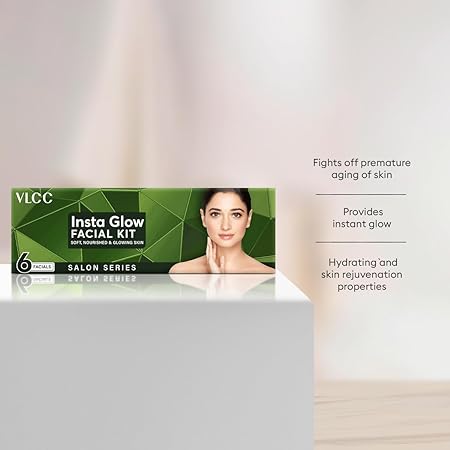 VLCC Salon Series Insta Glow Facial Kit | For All Skin Types