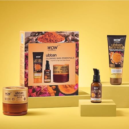 WOW Life Science Wow Skin Science Ubtan Glowing Skin Essential Gift Kit | Combo | Skincare Gift Kit | For All