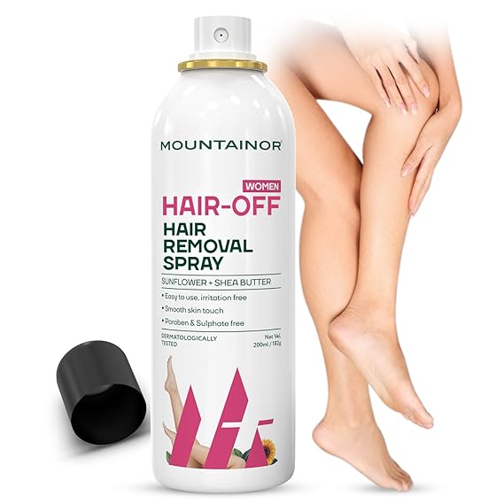 MOUNTAINOR Hair Removal Spray for Women | (Dermatologically Tested)