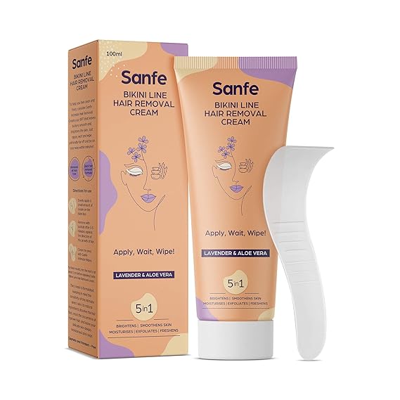 Sanfe Hair Removal Gel with Aloe Vera & Coconut Extracts