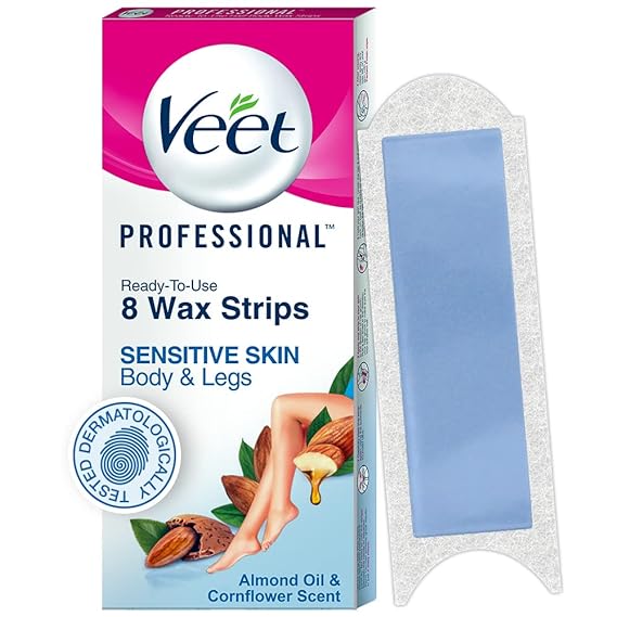 Veet Half Body Waxing Strip Kit for Sensitive Skin | for women