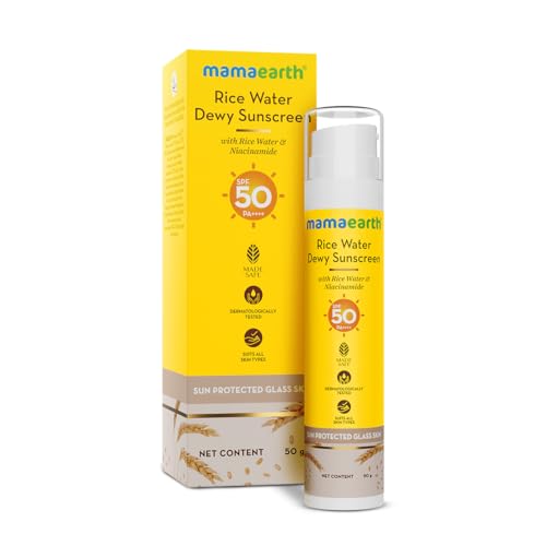 Mamaearth Rice Water Dewy Sunscreen with Rice Water & Niacinamide