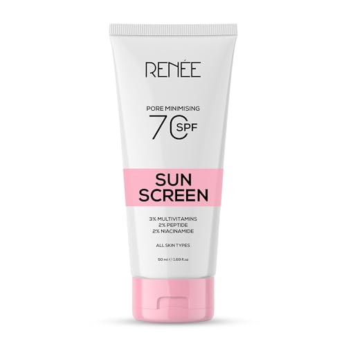 Renee Pore Minimizing Sunscreen SPF 70 With 2% Niacinamide, 2% Peptide & 3% Multivitamins