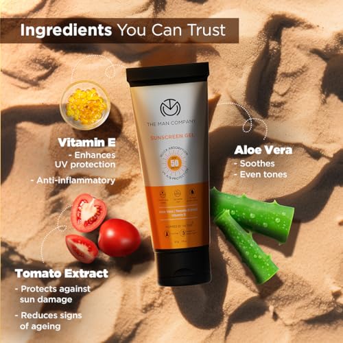 The Man Company Oil-Free Sunscreen Gel SPF 50 PA+++ For Men