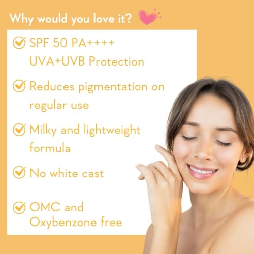WishCare Vitamin C Pure Glow Milk Sunscreen SPF 50 PA++++