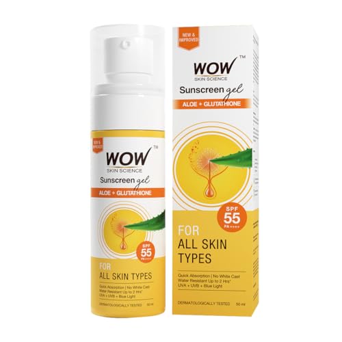 Wow Skin Science | Gel Sunscreen | SPF 55 | PA++++