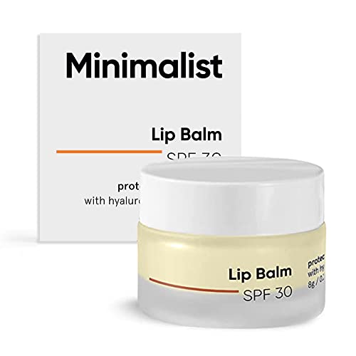 Minimalist SPF 30 Lip Balm With Ceramides & Hyaluronic Acid, Lip Protection & Nourishment, Off White