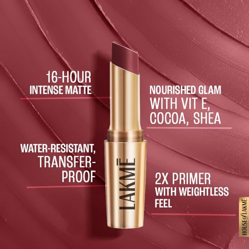 Lakme 9 TO 5 Primer + Matte Lip Color MP8 Rosy Sunday